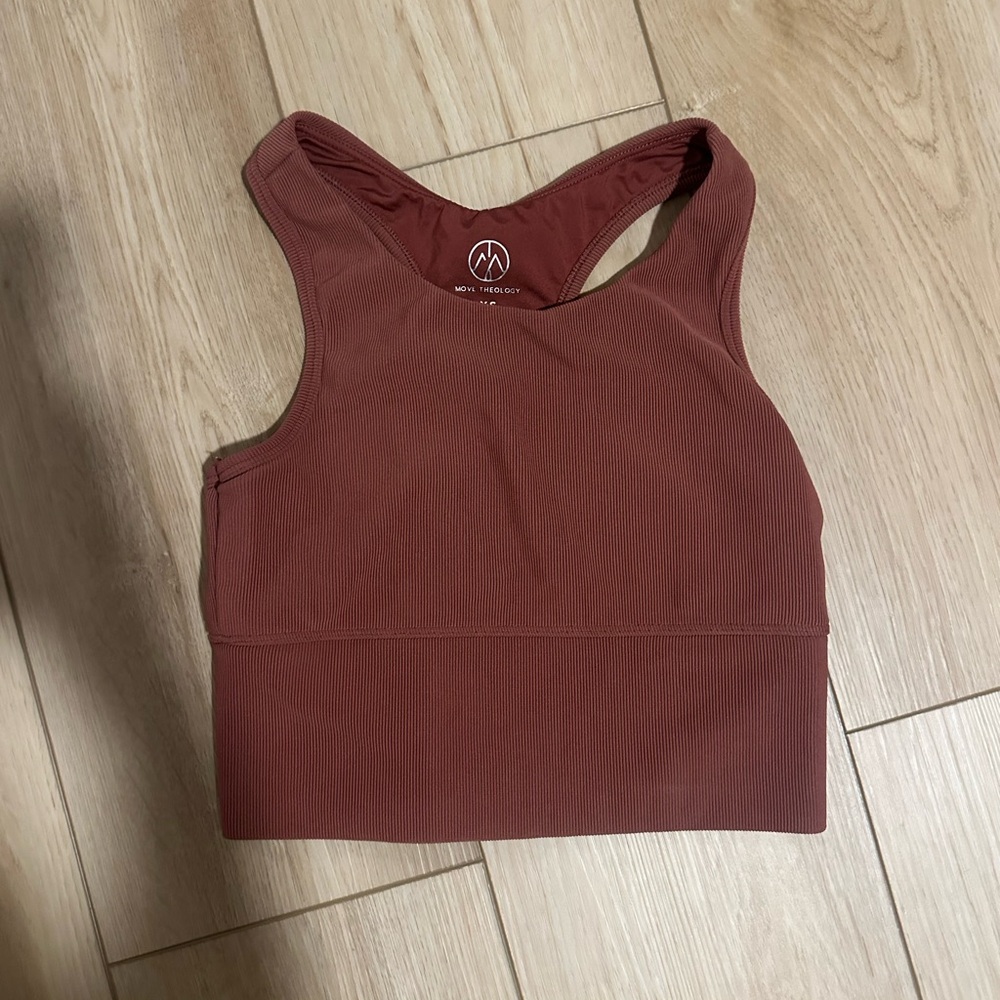 Move Theology Rusty Red Athletic Bra